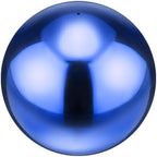 M METERXITY 1-Pack Garden Gazing Globes Ball 10 Inch 201 Stainless Steel Hollow Mirror Reflective Floating Ball for Garden/Pond/Home/Yard Outdoor Decoration [Ruby Blue] by MMETERXITY