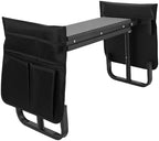 Zunate Garden Kneeler and Seat with 2 Tool Pouches, Height Adjustable & Foldable, 400 Lbs Capacity, Wide 10.6 Inch Design, Kneeling Bench for Gardening, Camping, Picnics (Black) - Image 3