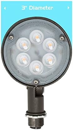 Westgate Lighting LED 12 Volt Outdoor Landscape Garden Bullet Flood Lights - Path Walkway Lawn Spotlights - Wire/Spike Accessories Included - IP67 Waterproof - High Lumen (6W, 5000K Cool White) - Image 4