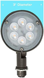 Westgate Lighting LED 12 Volt Outdoor Landscape Garden Bullet Flood Lights - Path Walkway Lawn Spotlights - Wire/Spike Accessories Included - IP67 Waterproof - High Lumen (6W, 5000K Cool White) - Image 4