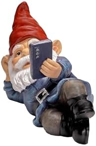 Relaxing Garden Gnome Figurine, Whimsical Outdoor & Indoor Decor Statue for Patio Lawn Yard Decor, 6.1'' Tall - Image 2