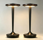 YHT Cordless Table Lamps Rechargeable for Restaurant (2 Black) by YHT