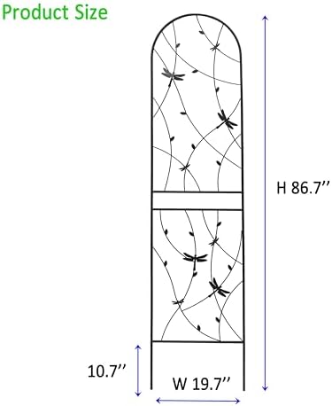 Garden Trellis for Climbing Plants Outdoor, 2-Pack 86" Metal Rustproof - Image 5