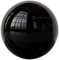 1 Pcs Gazing Ball, Stainless Steel Garden Mirror Globe, Polished Ornament Sphere, Hollow Floating Reflective Hemisphere, Home Outdoor Pond, Black(Size:11.81 in/30 cm) by Unknown