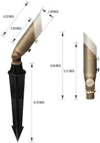 GKOLED Low Voltage Solid Brass LED Spotlight with MR8 Bulb, Outdoor Waterproof Landscape Lighting, Adjustable Uplights with Stake for House Garden Trees Lawn Patio Yard Fence, 3W 12V 180LM 2700K - Image 6