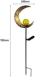 Practical Garden Tools Solar Lights Stake Sun，Sun Moon Flame Night Lighting，Solar LED Flame Light，Waterproof Retro Iron Garden Lawn Lamp，Garden Yard Landscape Decor (Size : 04) - Image 7