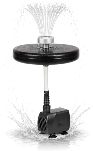 Alpine Corporation FTC102 | Floating Spray Fountain with 48 Color-Changing LED Lights & 398 GPH Pump — Decorative Outdoor Water Feature for Ponds or Pools — Black - Image 2