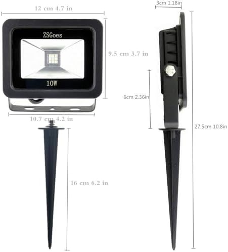 6 Pack 10W Warm White LED Flood Light Outdoor 12V 24V Security Lamp - Image 4