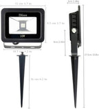 6 Pack 10W Warm White LED Flood Light Outdoor 12V 24V Security Lamp - Image 4
