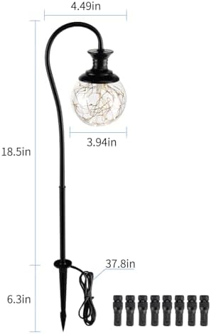 2.5W Glass Globe Low Voltage Pathway Lights, 2700K IP65 136LM 12-24V AC/DC - Image 3