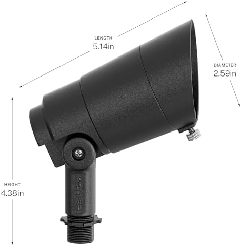 Kichler Integra 200 Lm 60 Degrees Accent Light 3000K in Textured Black Finish, 9-15V Operating Range, 16301BKT30 - Image 5