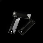 Chandelier Crystal Prisms Pendants 22X63mm 22x76mm Clear Crystal Chandelier Pendants Drops Optical Glass Prism Chandelier Crystal Prisms Pendants (Color : One Hole, Size : 22x63mm 30pcs) - Image 7