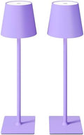 CHLORANTHUS 2 Pack Cordless Table Lamps, 3 Colors Stepless Dimming, 5000mAh Rechargeable Battery LED Desk Lamp for Bedroom/Couple Dinner/Desk/Cafe/Dining Room/Terrace by CHLORANTHUS