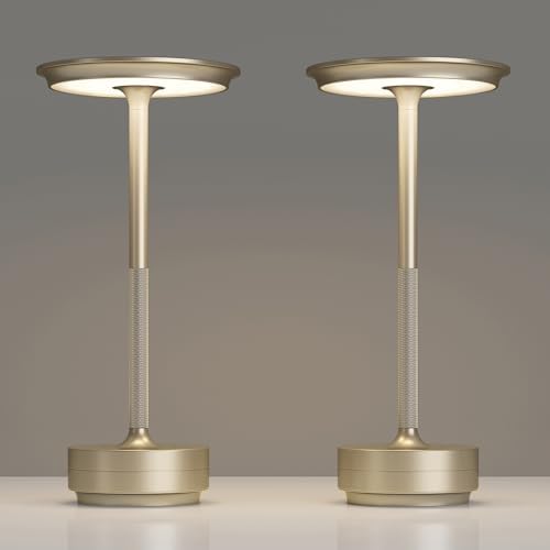 TBBGA 2 Pack Rechargeable Table Lamps Cordless, 5000mAh Outdoor Table Light by TBBGALEDCordlessTableLamps