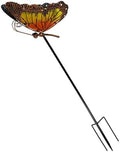 Metal Solar Garden Light Colorful Butterfly, Yellow by Unknown