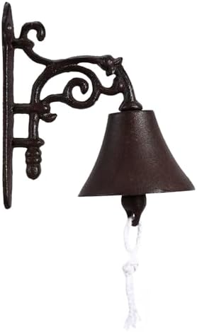 Cast Iron Vintage Door Bell Wall Mount Xmas Rustic Dinner Alert by FOMIYES