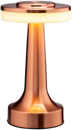 O'Bright Dome Cordless Rechargeable LED Mushroom Table Lamp, Rose Gold by OBright