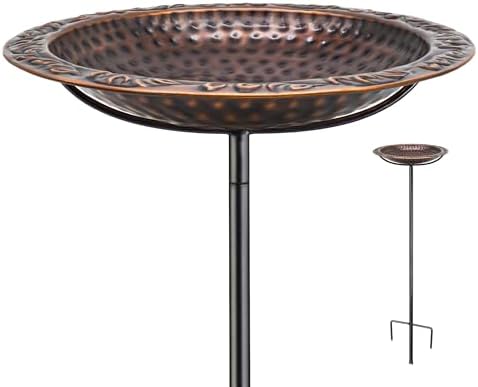 Good Directions Bronze Finish Bird Bath on Garden Pole 13" by GoodDirections