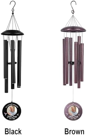 Customized Photo 32" Wind Chimes Memorial Mom Dad Gifts - Image 4