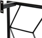 MyGift 4 Foot Geometric Cube Pattern Style Matte Black Metal Wire Garden Trellis, Wall Mounted Large Support Lattice Frame for Climbing Plants and Crawling Vines - Image 7