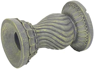 Echo Valley 9178 Serpentine Resin Pedestal Column Outdoor Décor for Lawns and Gardens for Gazing Globe or Sundial, Gray, 8.5 x 12.13 inches - Image 3