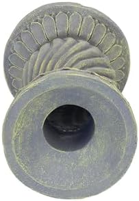 Echo Valley 9178 Serpentine Resin Pedestal Column Outdoor Décor for Lawns and Gardens for Gazing Globe or Sundial, Gray, 8.5 x 12.13 inches - Image 4