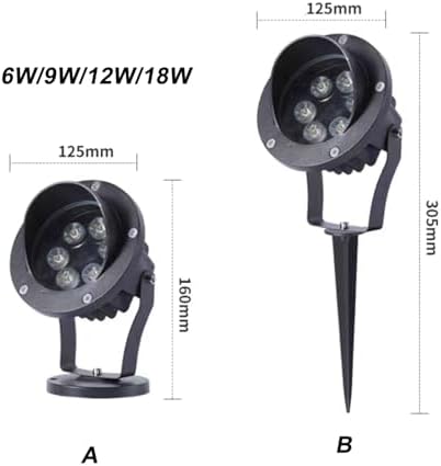 Outdoor Landscape Lights - Waterproof AC 220V LED Spotlights for Garden, Villa, Park & Courtyard - IP65 Plug-in Tree Floodlight Uplights for Enhanced Outdoor Ambiance - Image 2