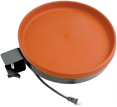 Farm Innovators BD-75 All-Season 3-in-1 Outdoor 14-Inch Heated Birdbath with 3 Mounting Options, 75 Watts, Terracotta (2 Pack) - Image 2