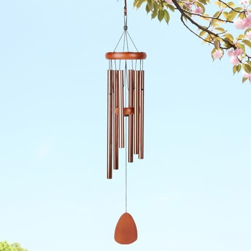 Music Aluminum Tube, Metal Antique Copper Wind Chime Decoration, Home Decoration, Creative, Silver - Image 6