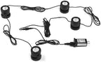 4 Pack Submersible LED Pond Lights with Remote Control, 20 Colors, IP68 Underwater Fountain Landscape Spotlights, Timer, Adjustable Heads, 110V US Plug - Image 2