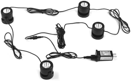 4 Pack Submersible LED Pond Lights with Remote Control, 20 Colors, IP68 Underwater Fountain Landscape Spotlights, Timer, Adjustable Heads, 110V US Plug - Image 2