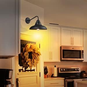 1 Pack Wall Lights Wall Mount for House Farmhouse Outdoor Wall Sconce Classic Barn Lights Outdoor & Indoor, 12" - Image 5