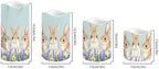 Cute Rabbit Flameless Candles LED Pillar Candles Battery Operated Candles with Remote and Timers Color Changing Electric Fake Plastic Candles Easter Decor Set of 4 - Image 2