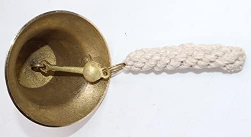 The Metal Magician Nautical Hanging Wall Mountable 4" Solid Brass Ship Bell - Image 6