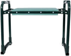 Garden Kneeler & Seat Bench with Tool Pouches, Large Tool Bag, and Extra-Wide Cushion - Green - Image 2