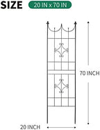 Garden Trellis 70” x 20” for Climbing Plants 6FT Metal Iron Wire Vine Flower Trellises for Outdoor Climbing Plants Support - Image 3