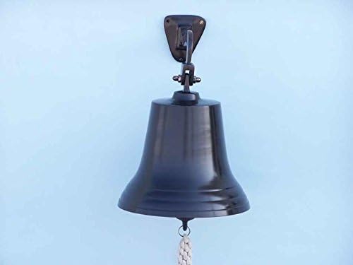 Hampton Nautical Bl-2019-11-BZ Bronze Hanging Ship's Bell 15" - Nautical Bell - Nautical Decoration - Image 2