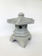 15.7-inch Green Sandstone Pagoda Lantern Garden Statue,Indoor/Outdoor Zen Asian Decor for Landscape Balcony, Garden, Patio, Porch Yard Art Ornament (Style 3) - Image 3