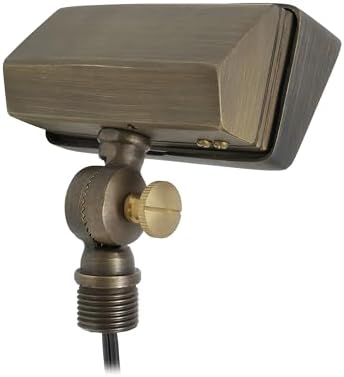 Lightkiwi R9872 Brass Flood Light & Wall Wash Outdoor Lighting Fixture for 12 Volts Low Voltage Landscape Lighting (Light Bulb Not Included) - Image 3