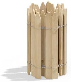 Greenes Fence Cedar Wood Garden Picket Fence 16" H x 8' L (4-Pack, 32' Total) by GreenesFenceCompany