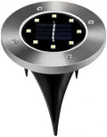 Ground Lights, Solar Lights Outdoor Disk Underground Lamp(8LED-White,1Pcs) by Unknown