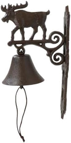 Ebros Gift Cast Iron Rustic Vintage Western Forest Grand Elk Moose Bell Door Wall Dinner Yard Farm Bell Outdoor Farmhouse Cottage Mountain Cabin Lodge Accent Bells - Image 4