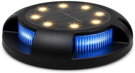 Ground Lights, Solar Lights Outdoor Disk Underground Lamp(Blue Side-White,1Pcs) - Image 5