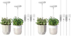 LORDEM Grow Light, Full Spectrum LED Plant Light for Indoor Plants, Height Adjustable Growing Lamp with Auto On/Off Timer 4/8/12H, 4 Dimmable Brightness, Ideal for Small Plants, 4 Packs by LORDEMLEDPlantGrowLight