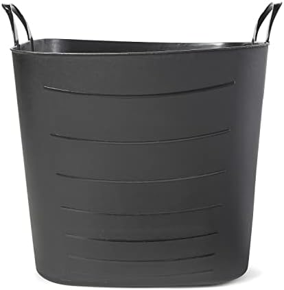 Life Story 18 Pack Flexi Tub Basket, 6.6 Gal Plastic Storage Totes, Black - Image 3