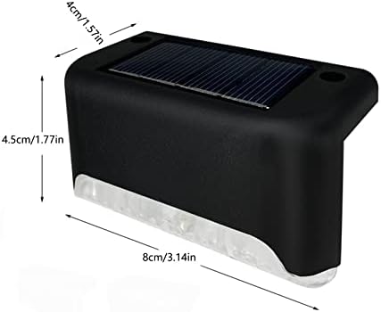 Solar Step Lights, 1 LED Solar Stair Lights, Waterproof, Ideal Outdoor Lights for Step Stair Deck Fence Patio Patio Pathway, Colorful, 8 Pack - Image 2