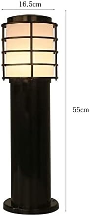Outdoor Waterproof Bollard Light IP65 LED Pathway Lamp E27 Post Lighting for Garden, Landscape, Patio Driveway Lighting, Durable Aluminum Post, Black Finish - Image 7