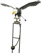 Red Carpet Studios Garden Stake Metal Rocker Gardening Yard Art, 58.5" Tall with 38" Wingspan, Bald Eagle by RedCarpetStudios