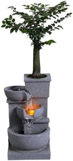 Tabletop Water Fountain Fountain with Flowing Waterfall Desktop - Image 4
