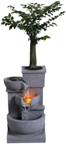 Tabletop Water Fountain Fountain with Flowing Waterfall Desktop - Image 4